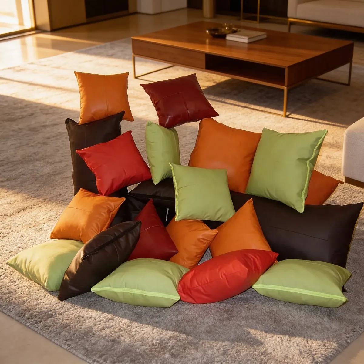 Siena Luxe Cojines Tacto Piel - Imagen 2