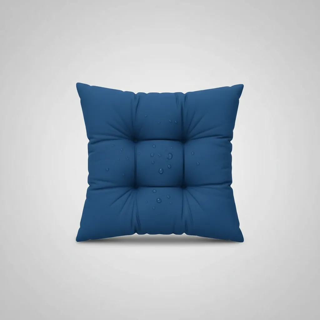 terra outdoor cojín impermeable capitoneado para silla con amarre
