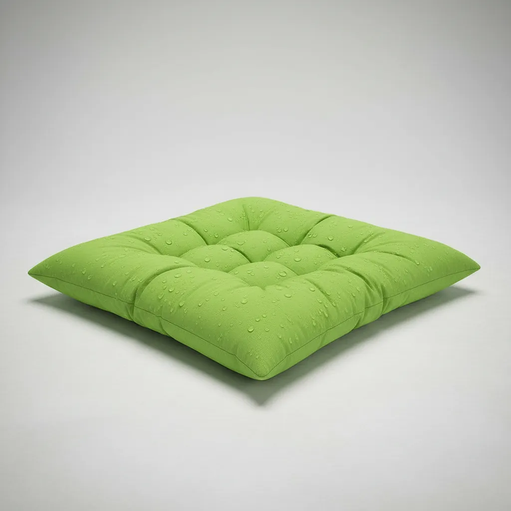 terra outdoor cojín impermeable capitoneado para silla con amarre