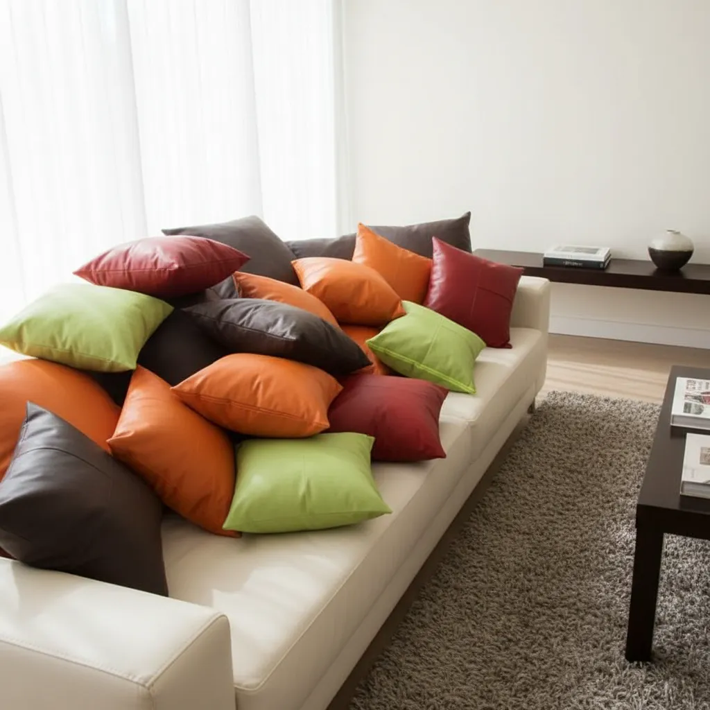 Siena Luxe Cojines Tacto Piel